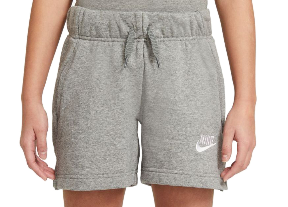 Шорты для девочки теннисные Nike Sportswear Club FT 5 Short - серый