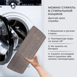 Насадки МОП для швабры липучка, КОМПЛЕКТ 2 шт., микрофибра, объемный ворс, 41×14 см, LAIMA, 609146