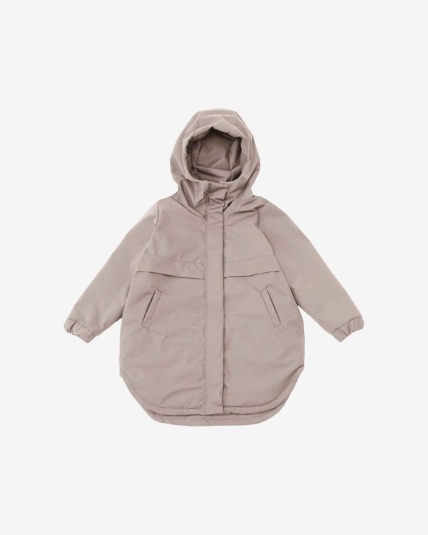 Парка Утепленная женская бежевая - фото 1