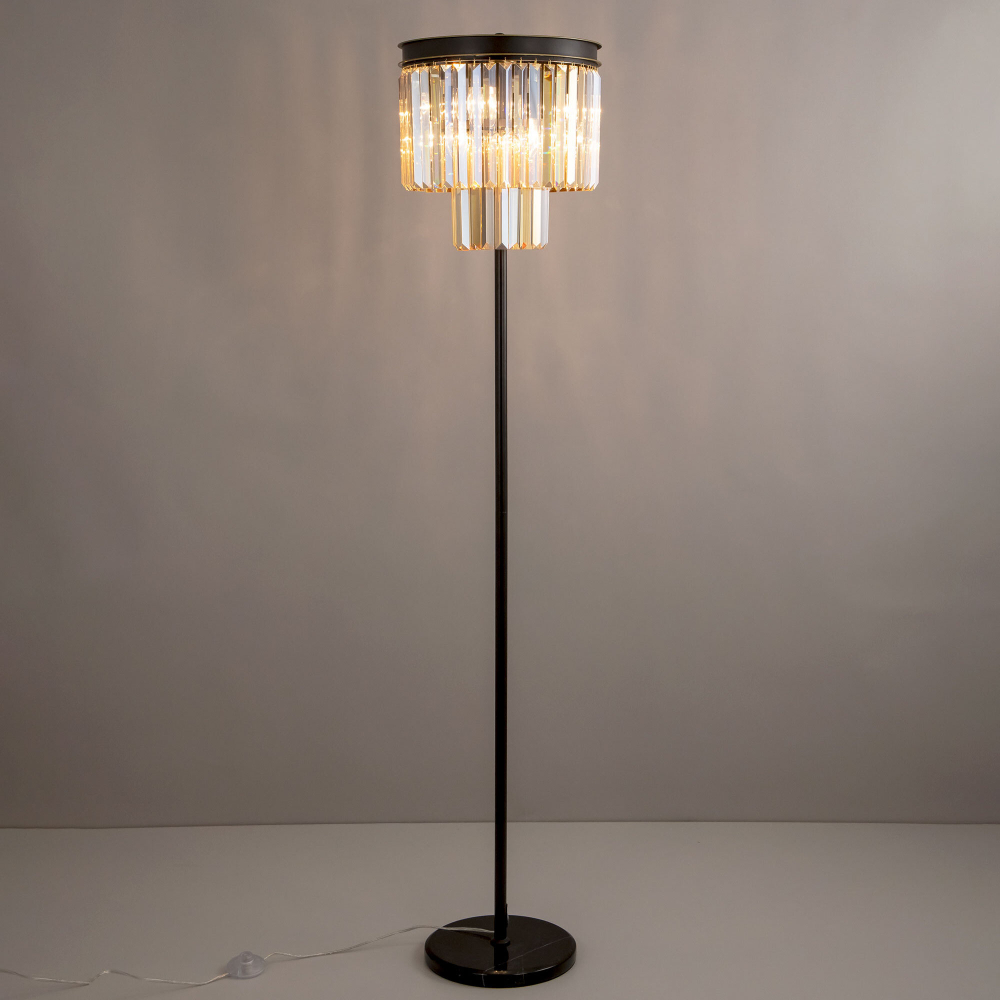 Citilux Мартин CL332962 Торшер хрустальный Шампань