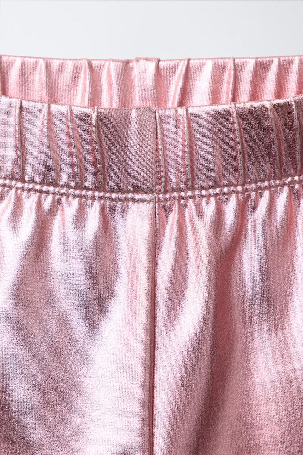 ZARA ЛЕГИНСЫ С МЕТАЛЛИЧЕСКИМ ЭФФЕКТОМ, РОЗОВЫЙ