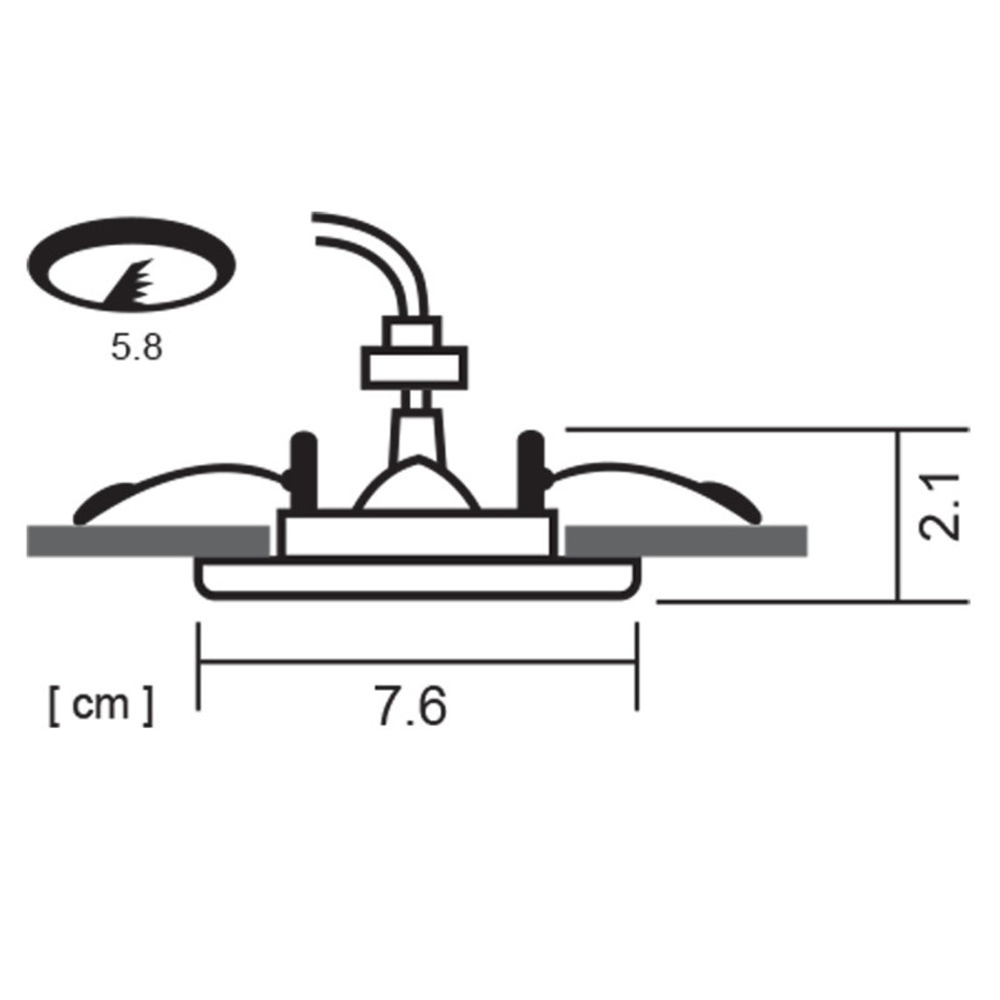 Встраиваемый светильник Arte Lamp A2103PL-1GY