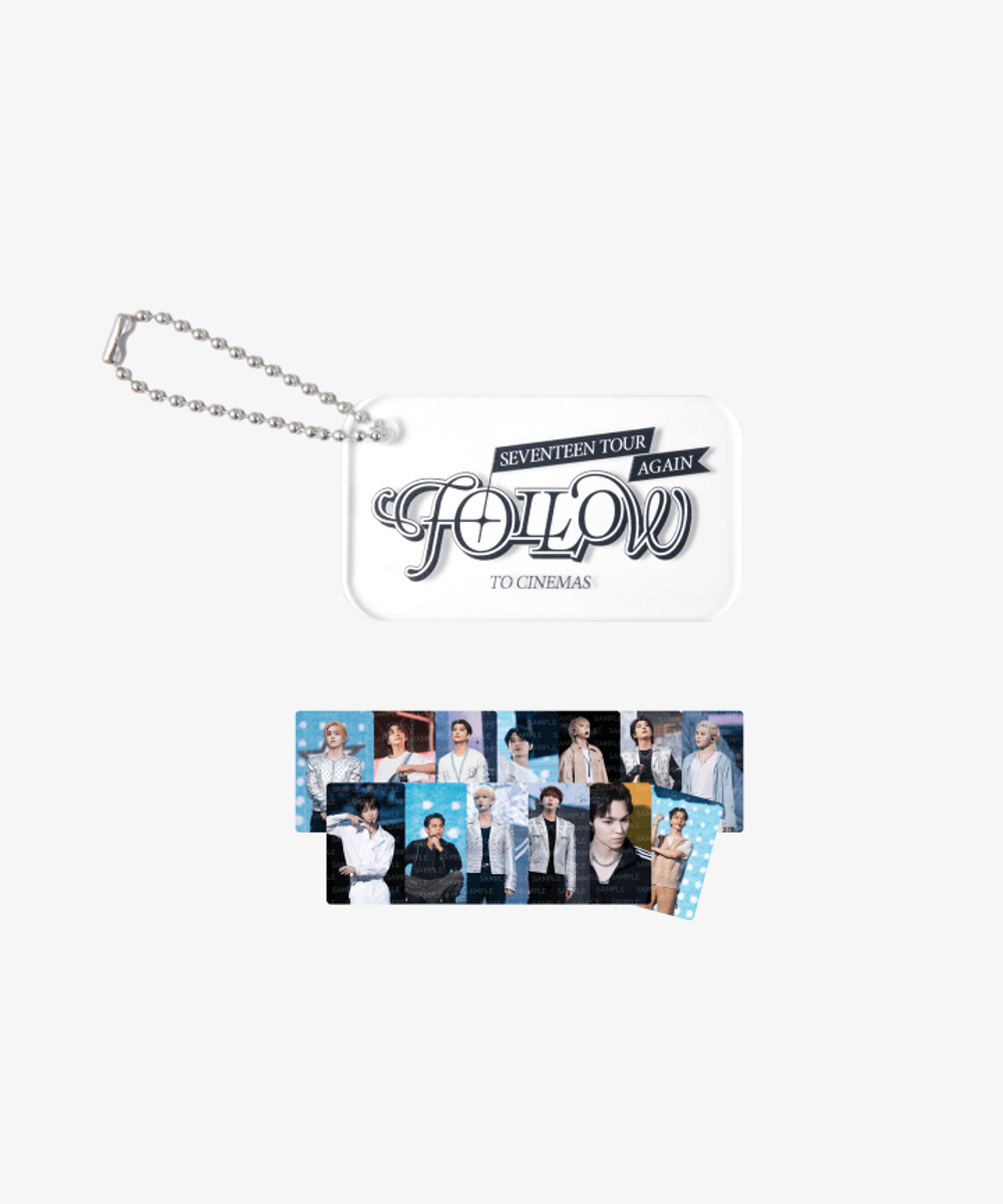 Акриловый брелок с картами Seventeen Follow in cinemas