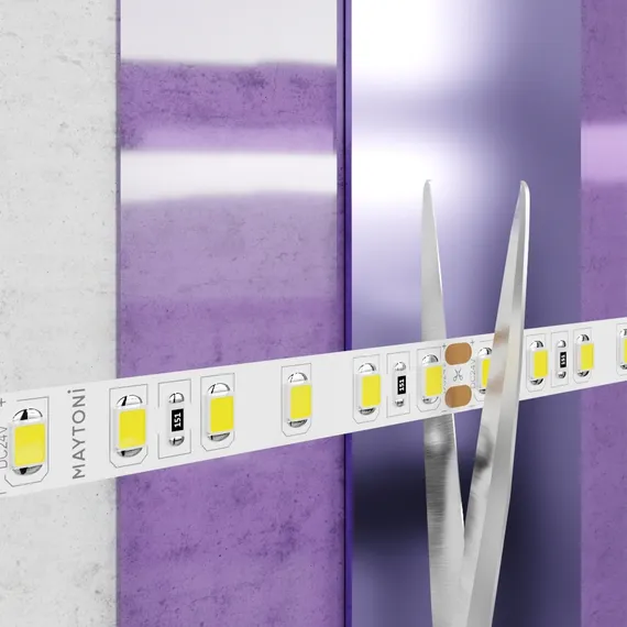 Светодиодная лента 24В 2835 9,6Вт/м 4000K 5м IP20 Led Strip 10143