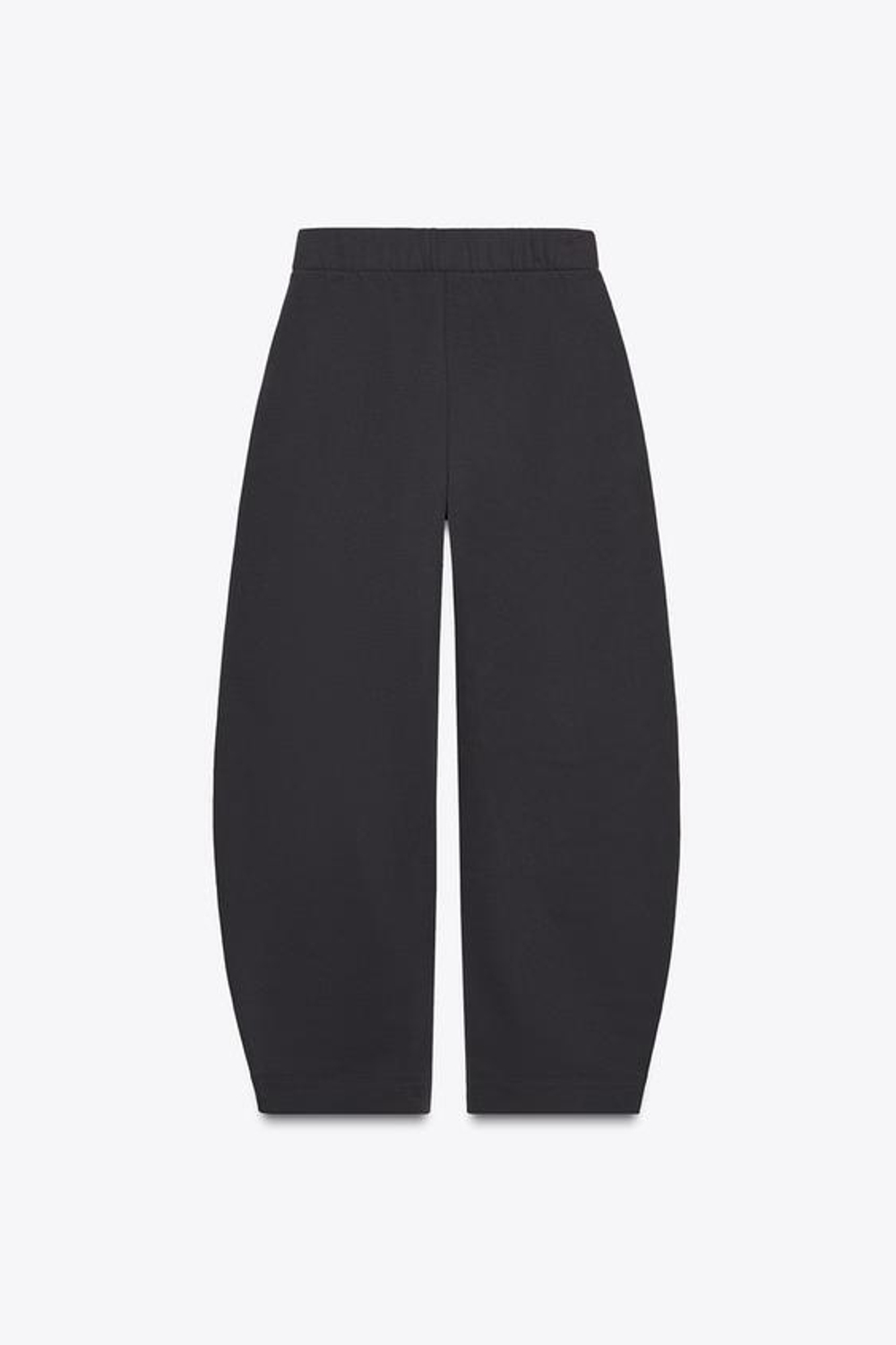 ZARA БРЮКИ ИЗ ФЛИСА С РЕМНЕМ, УГОЛЬНЫЙ