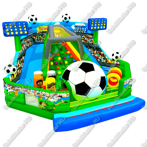 Коммерческий надувной батут «Футбол», 10*10*6 м
