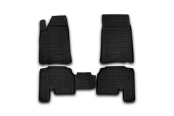Коврики Standard, в салон SSANG YONG Actyon Sports, 2012-  4 шт. (полиуретан, чёрные) Element.NLC.61.12.210