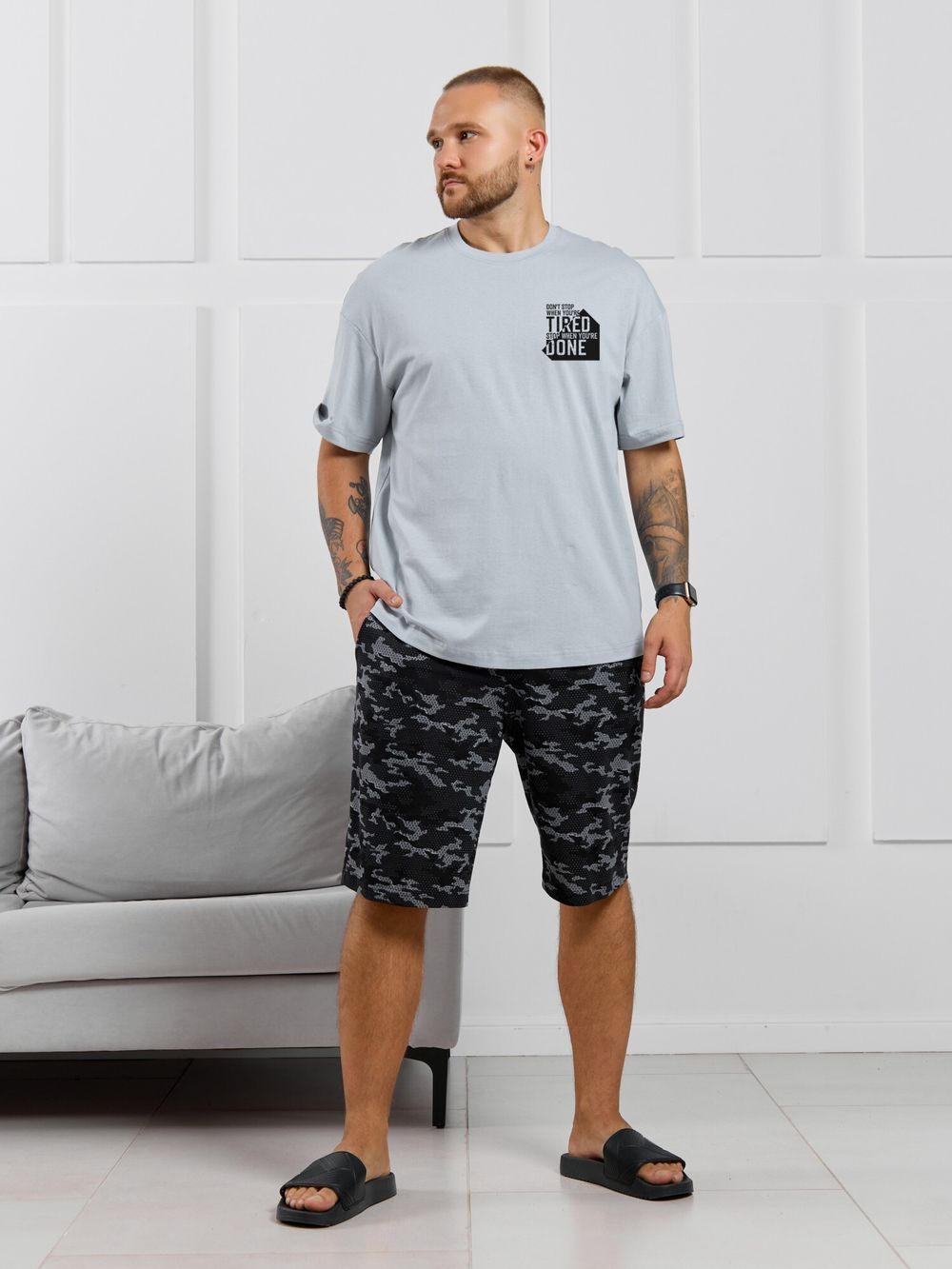 Костюм мужской Экипаж-4 Виотекс СВЕТЛО-СЕРЫЙ