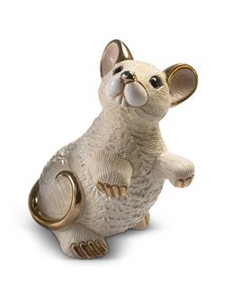 De Rosa Rinconada Статуэтка керамическая Крыса Белая
