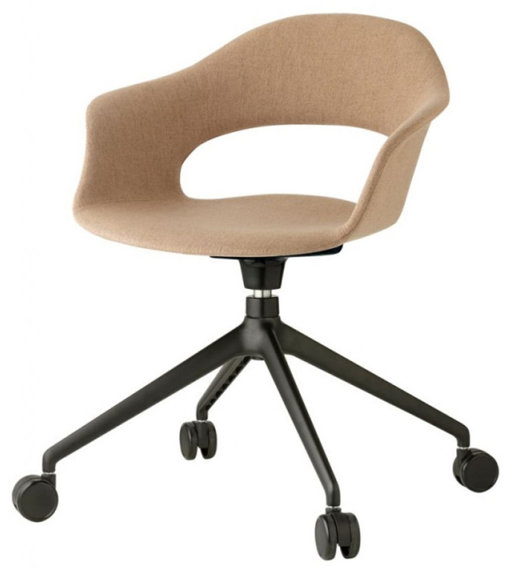 Кресло офисное с обивкой Scab Design Lady B Pop, черный, тортора