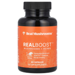 Real Mushrooms, Realboost, грибы и травы`` 60 капсул