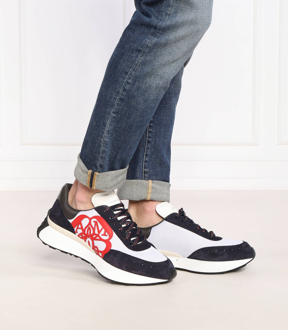 кожаные кроссовки Alexander McQueen - белый(705074 W4V61)