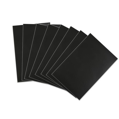 Ценник пластик. 7,3*10,5 черный 50шт