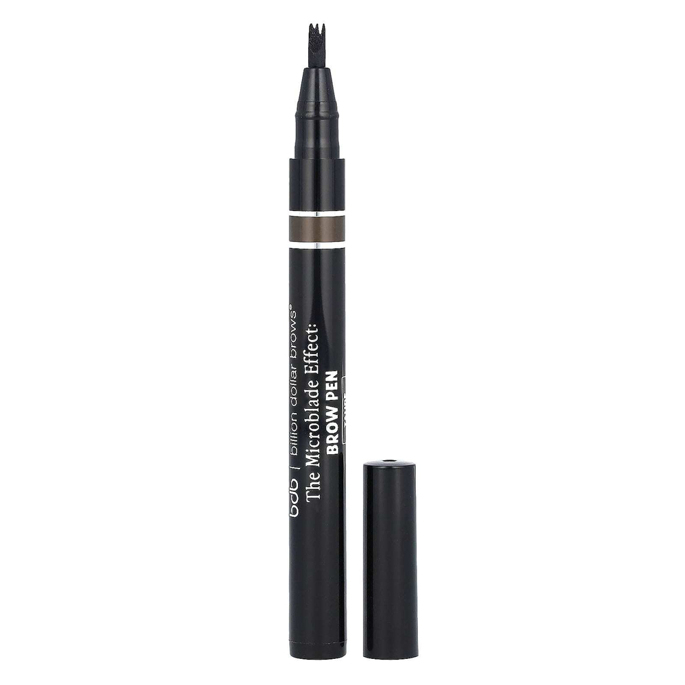 Billion Dollar Beauty, Billion USD Brows, The Microblade Effect, ручка для бровей, коричневая, 1,2 г (0,42 унции)