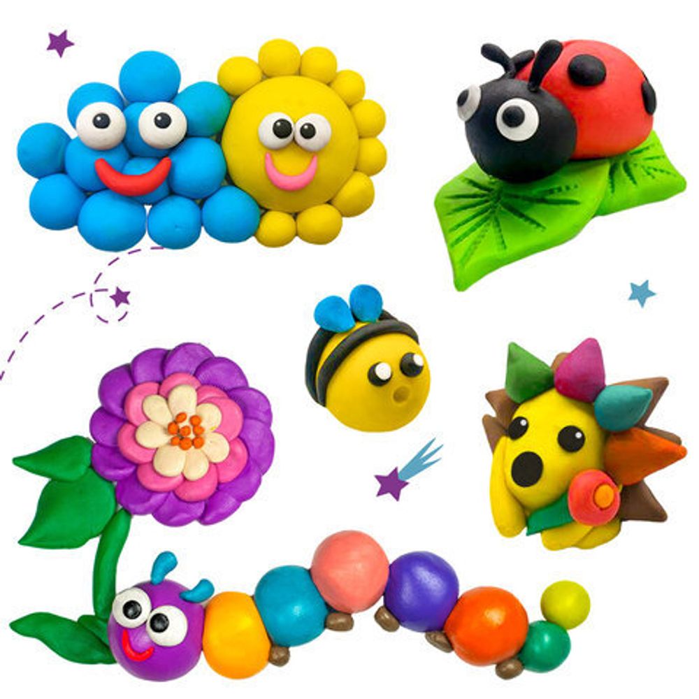 Пластилин в ведерке ЮНЛАНДИЯ, 8 цветов, 700 г, ВЫСШЕЕ КАЧЕСТВО, 105862