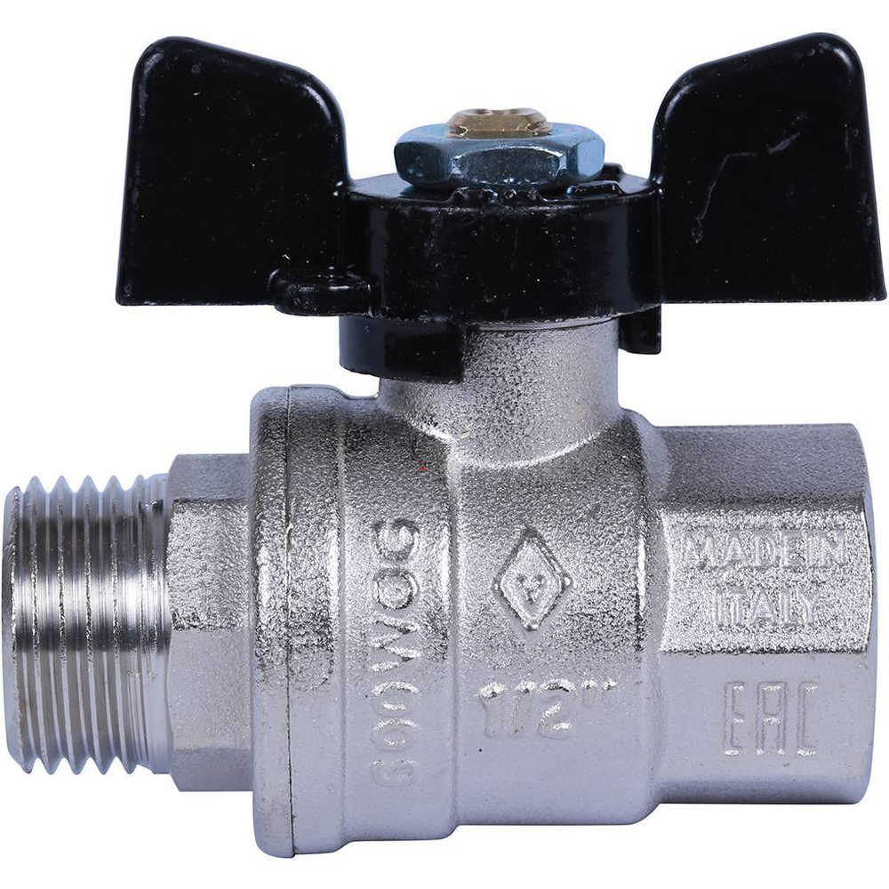 Кран шаровой Bugatti Oregon 1/2" внутренняя-наружная (бабочка)