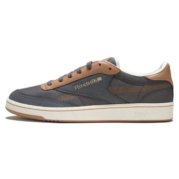 Клуб reebok C Кроссовками для скейтбординга - Низкие Черно-коричневые Юнисекс