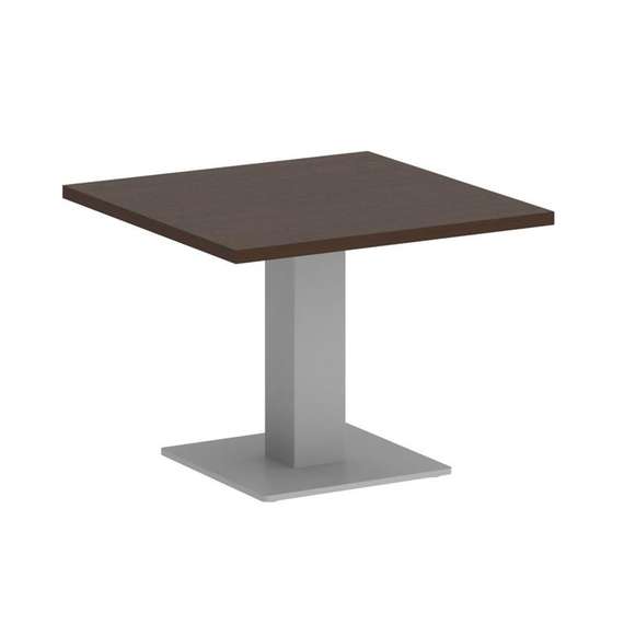 First Стол журнальный квадратный KSJ-2 Венге Цаво/Металл Серый 600*600*450