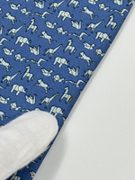 Галстук голубой «Оригами» Salvatore Ferragamo