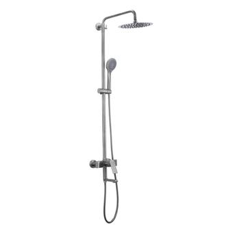 Душевая система 35к G2499-20 GAPPO нерж. сталь, лейка "Тропический душ", САТИН