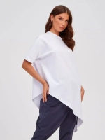 Туника оверсайз ассиметричная белый