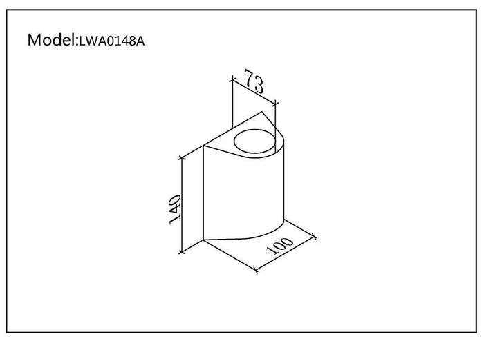 Светильник настенный DesignLed LW-A0148A-BL-WW