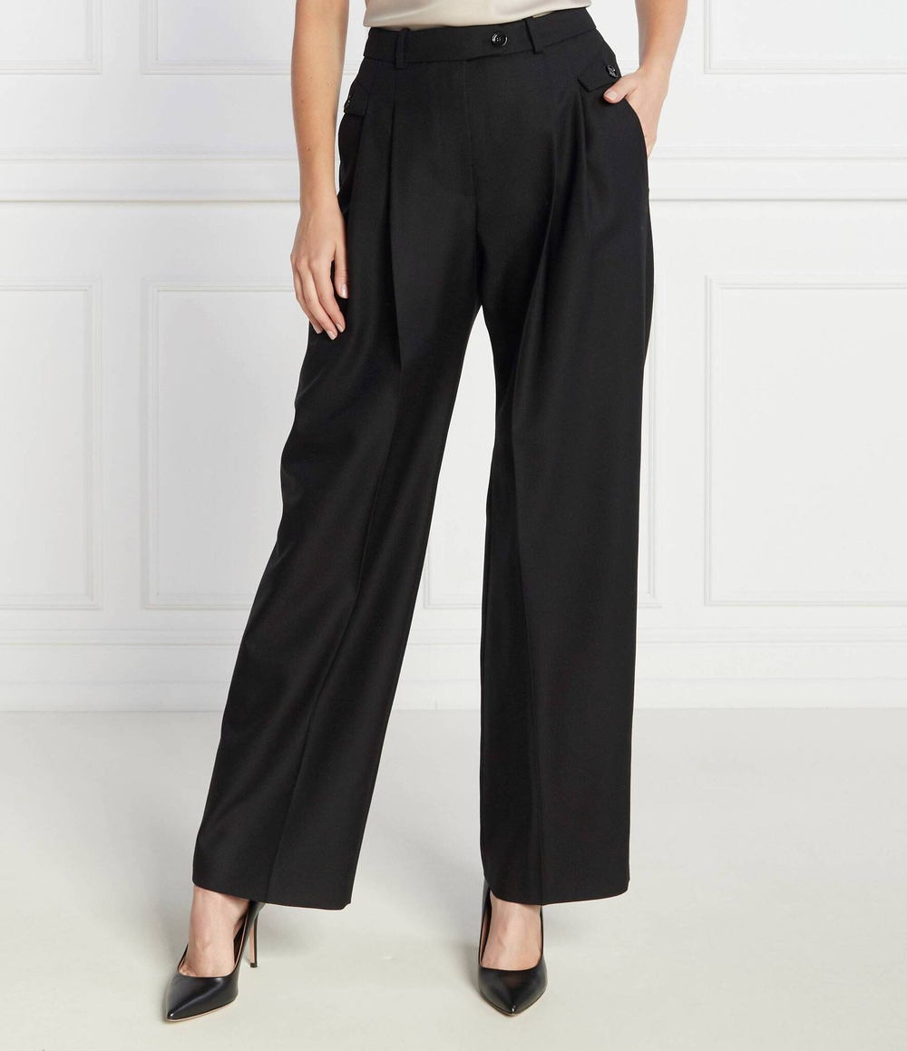 Хлопковые штаны Toftcira BOSS BLACK - черный(50510145)