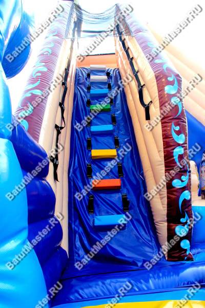 Коммерческий надувной батут "Акула и пираты"