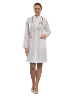 Халат медицинский женский Doctor Big 206 Satory, длинный рукав, белый, 42