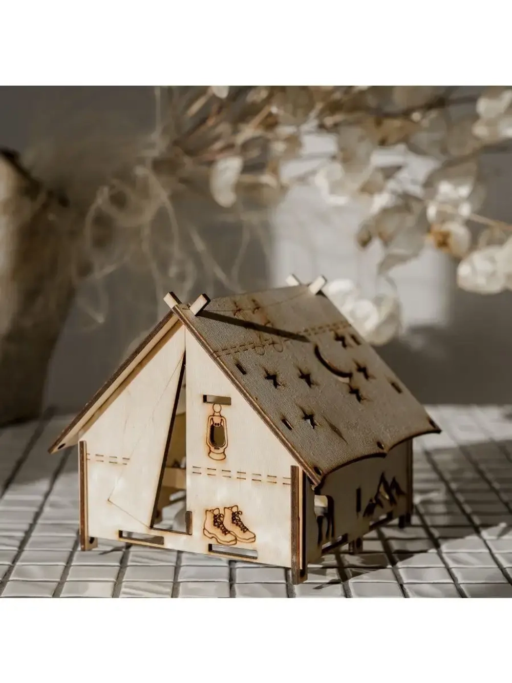 Ночник в детскую комнату "Палатка"