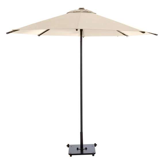 Зонт пляжный профессиональный Kiwi Clips, Ø225 см, бежевый