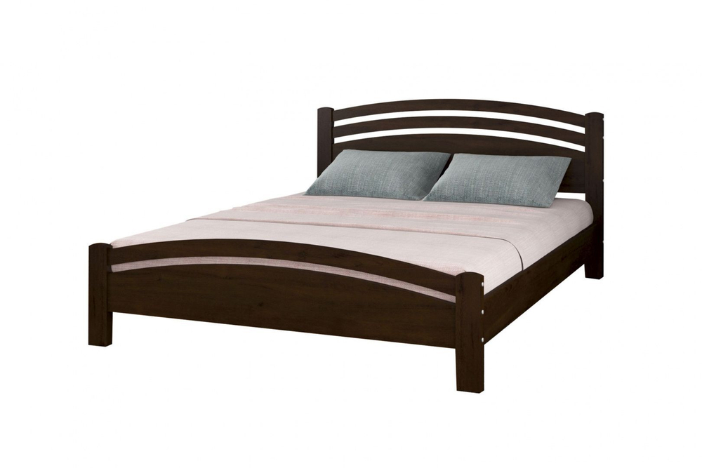 Кровать Камелия-3 1,6м (1650*2090*920), цвет "орех" Bravo-мебель