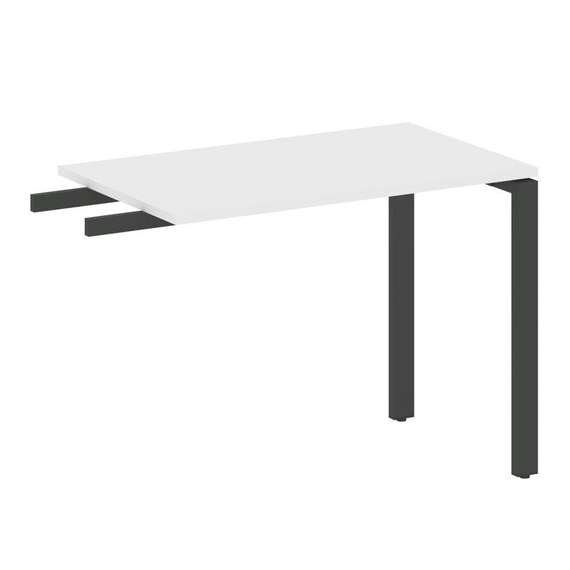 Metal System Приставной элемент на П-образном м/к БП.ПР-3 Белый/Металл Антрацит 1000*600*750