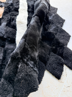 Покрывало меховое ковер из шкуры овчины