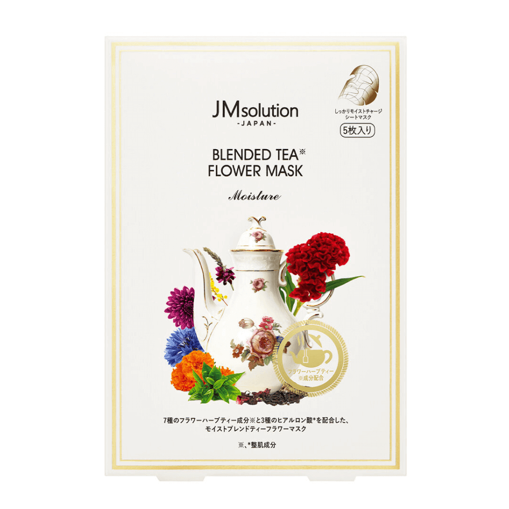 JMsolution Japan Blended Tea Flower Mask Moisture  Антиоксидантная маска с цветочными экстрактами