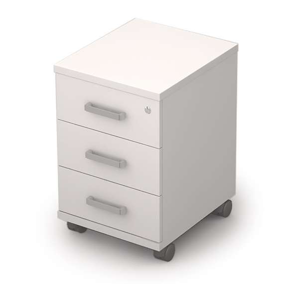 6ТЗ.004/1 Тумба подкатная с замком и усиленными колесами (394*454*598)