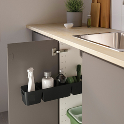 IKEA UPPDATERA  (ИКЕА УППДАТЕРА)  -  Корзина с горкой, антрацит, 50x15x12 см