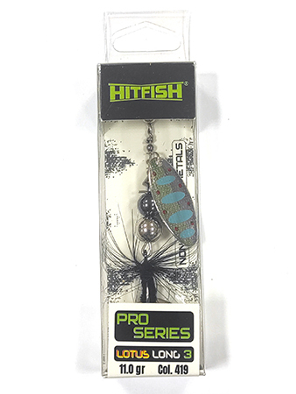 Вращающаяся блесна Hitfish Pro Series Lotus Long №3 (11гр)