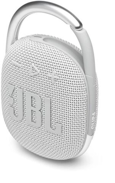 Колонка портативная JBL Clip 4, 5Вт, белый [jblclip4wht]