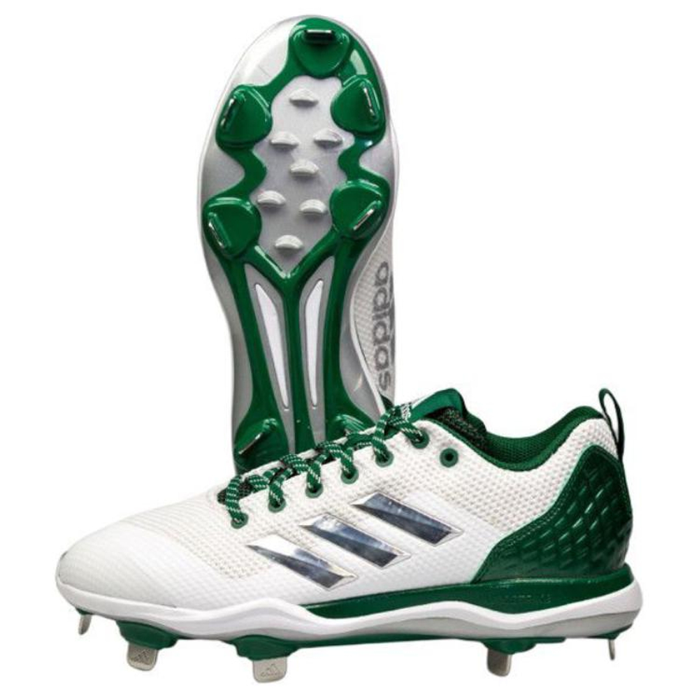 Adidas Power Alley 5 Low Top Upper Height Slip Resistant And Abrasion Resistant Functionality Men"s White Green
