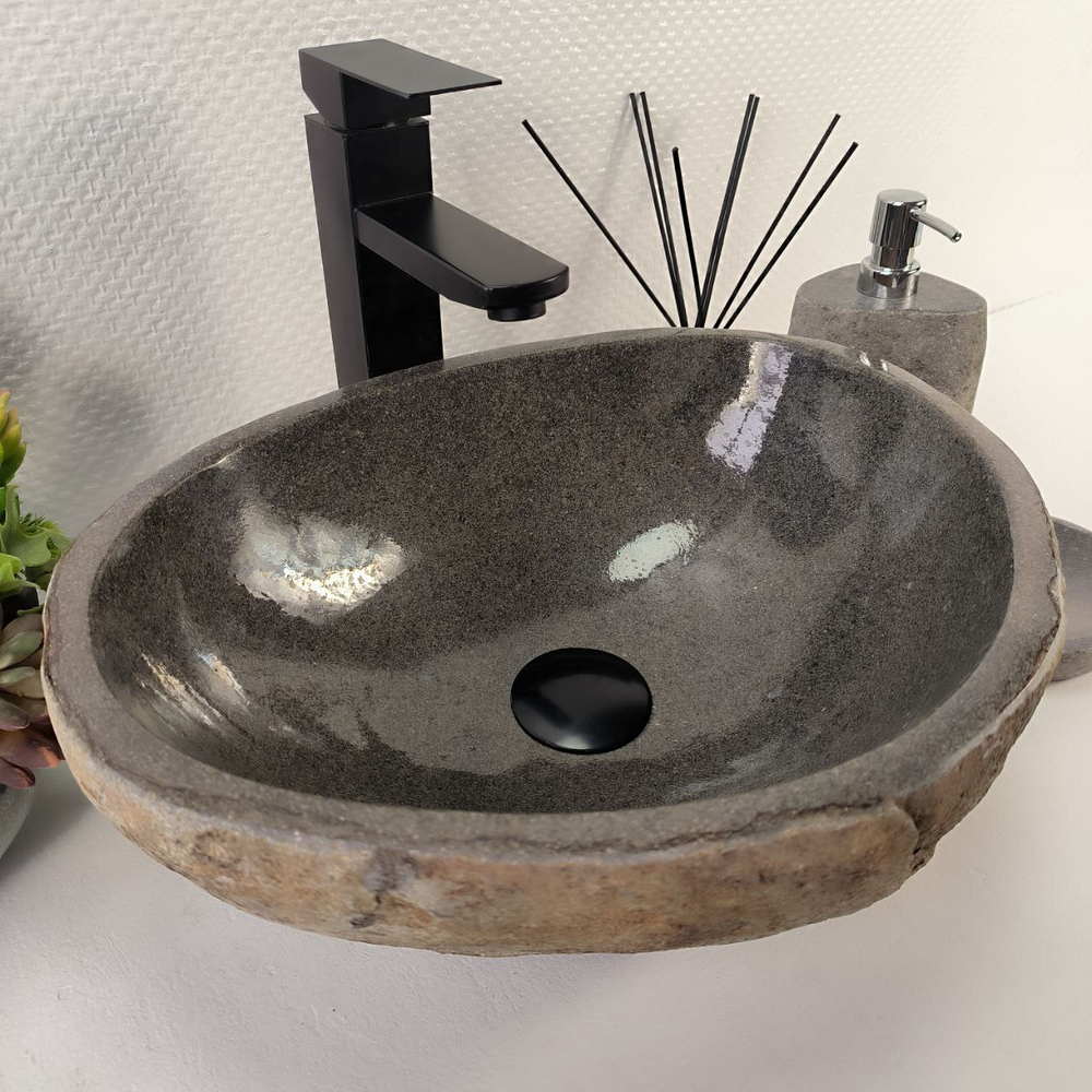 Раковина из речного камня RS-65009 41*33*15 0855