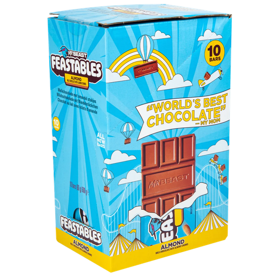 Шоколад Feastables Mr. Beast Мистер Бист, Миндаль, 60гр (США)