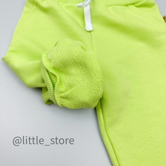 Брюки из футера, Лайм