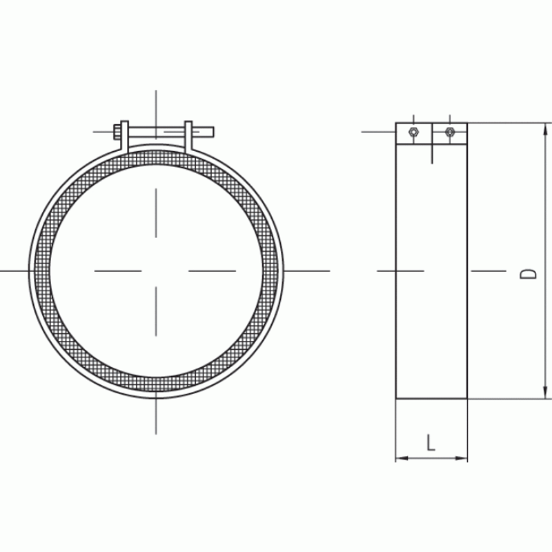 Быстроразъемный хомут FCCr-250