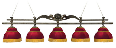 Лампа Лео II 5 - плафонов клен