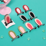 Зажимы для волос 2 шт на блистере детские «Boom- Зайка», микс 5 цветов, 5см