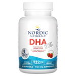 Nordic Naturals, DHA Xtra, клубничный вкус, 60 капсул