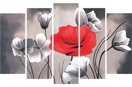 Интерьерная картина в технике цифровой печати. АРТ 008 АРТ ЦВЕТЫ