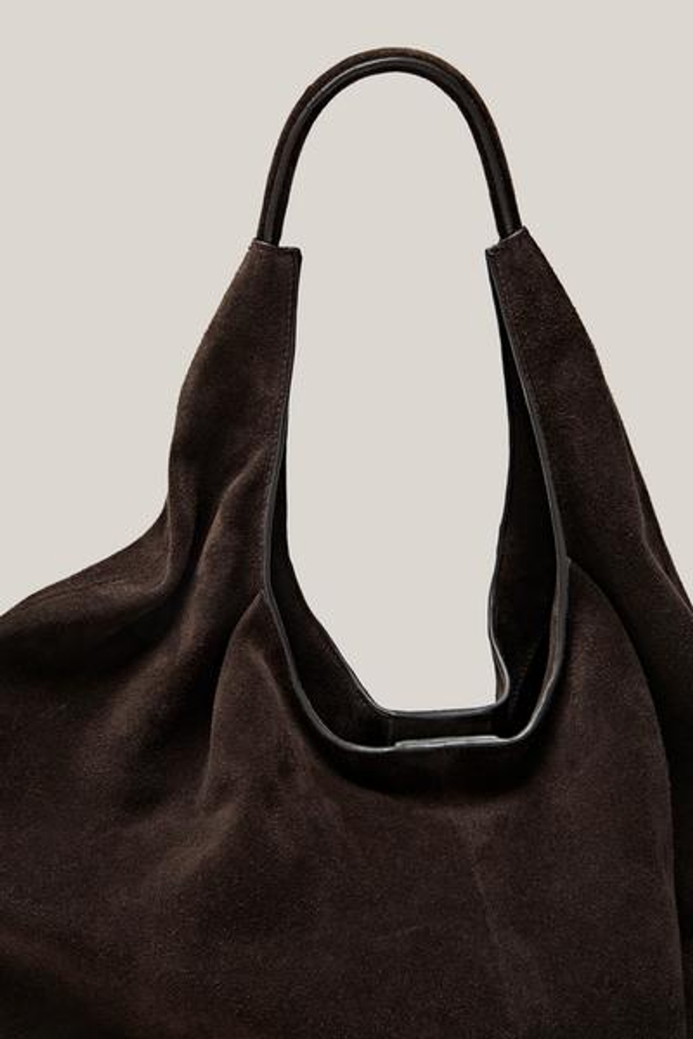 Massimo Dutti Большая кожаная сумка-шоппер из натуральной кожи - Limited Edition, коричневый