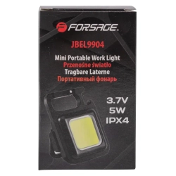 Фонарь портативный (4 режима освещения, 3.7V, 5W, IPX4) Forsage F-JBEL9904